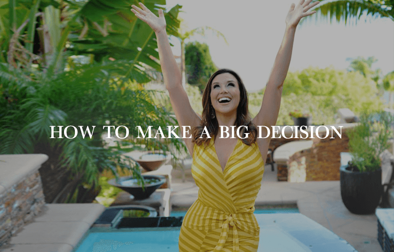 Read more about the article How to Make a Big Decision